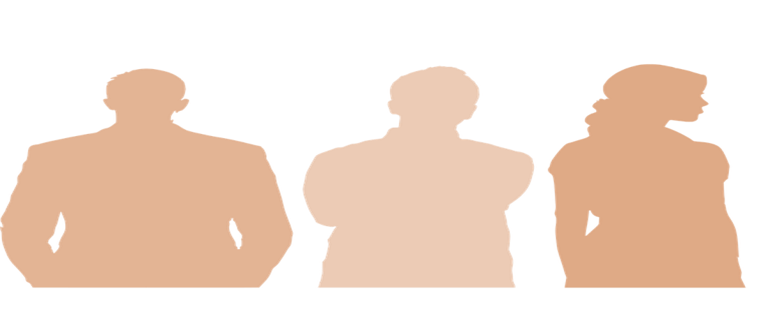 Silhouette 3 Personen